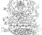 Coloriage Zen orientale merveilleux