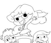Coloriage Adele Mortelle avec ses amis