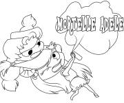 Coloriage Adele Mortelle dessin anim&eacute;