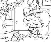 Coloriage Adele Mortelle et Magnus