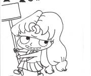 Coloriage Adele Mortelle facile