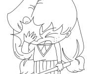 Coloriage et dessins gratuit Ad&egrave;le mortelle mal &agrave; l'aise à imprimer