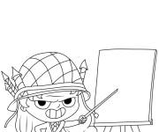 Coloriage et dessins gratuit Adele Mortelle pour enfants à imprimer