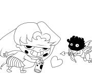 Coloriage et dessins gratuit Adele Mortelle rigolote à imprimer