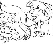 Coloriage Jade et Miranda d'Adele mortelle