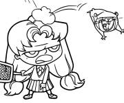 Coloriage La m&eacute;chante Adele Mortelle