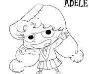 Coloriage et dessins gratuit Mortelle de dessin anim&eacute; Ad&egrave;le à imprimer
