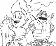 Coloriage Adibou et Bizbi