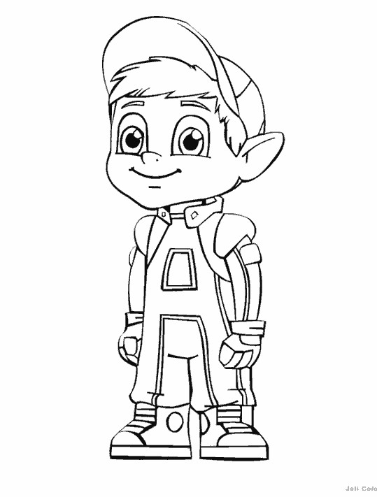 Coloriage Adibou Et Robitoc Dessin Gratuit A Imprimer