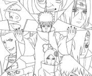 Coloriage Affiche Akatsuki