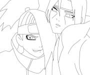 Coloriage Akatsuki de Naruto