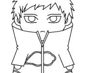Coloriage Akatsuki facile