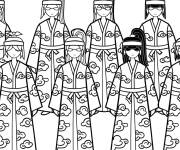 Coloriage Akatsuki pour maternelle