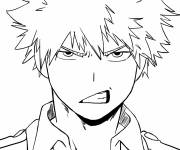 Coloriage Bakugo de Akatsuki