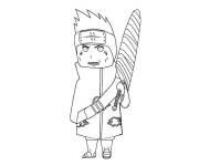 Coloriage et dessins gratuit Caricature Akatsuki à imprimer