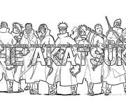 Coloriage Clan de Akatsuki