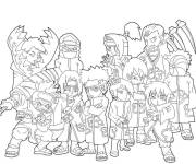 Coloriage Collection de Akatsuki Chibi