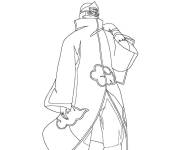 Coloriage et dessins gratuit Criminel Akatsuki à imprimer