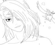 Coloriage Deidara Akatsuki en ligne