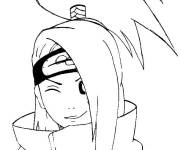 Coloriage Deidara clin d'oeil
