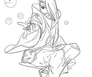 Coloriage Deidara de Akatsuki Artclip