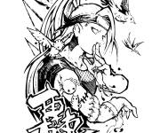 Coloriage Deidara de Akatsuki pour adulte