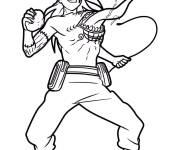 Coloriage Deidara en action