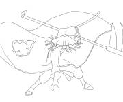 Coloriage Hidan en cape