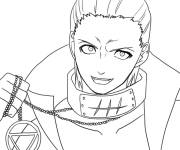 Coloriage Hidan joyeux