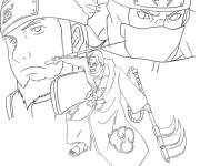 Coloriage Kakuzu et Hidan de Akatsuki