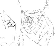 Coloriage Konan et Madara Akatsuki