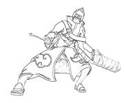 Coloriage Membre de l'organisation Akatsuki