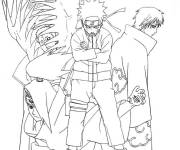 Coloriage Naruto contre Akatsuki