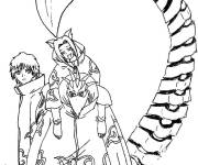 Coloriage Sasori, Sakura et Hiruko de Akatsuki facile