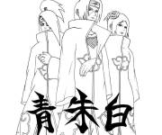 Coloriage Shippuden akatsuki et Naruto