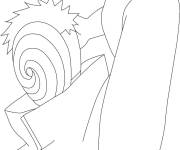 Coloriage Tobi de Akatasuki