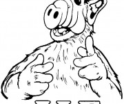 Coloriage Alf