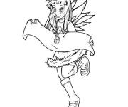 Coloriage Ange Kabale de Angels Friends