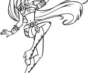 Coloriage Dolce de Angels Friends en action