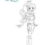 Coloriage et dessins gratuit Dolce dessin animé Angels Friends à imprimer