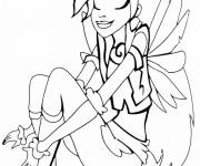 Coloriage Fille de Angels Friends