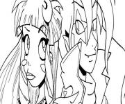Coloriage L'alliance des anges dessin anim&eacute;