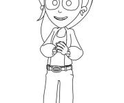 Coloriage Alvina d'Angelo la debrouille