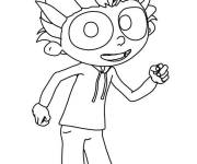Coloriage Angelo la debrouille joyeux