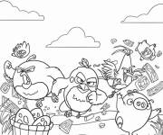 Coloriage Angry birds 2