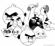 Coloriage Angry Birds à colorier