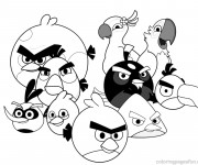 Coloriage Angry Birds &agrave; colorier