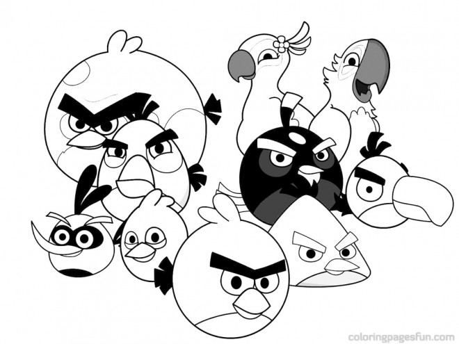 Coloriage et dessins gratuits Angry Birds à colorier à imprimer