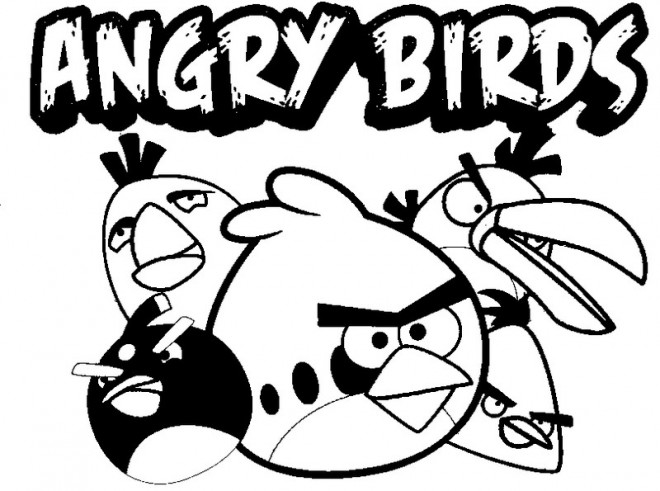 Coloriage et dessins gratuits Angry Birds Affiche à imprimer