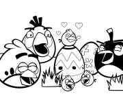 Coloriage Angry Birds friends